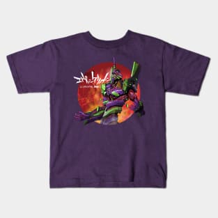 eva unit 01 evangelion Kids T-Shirt